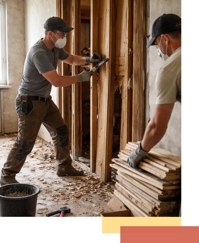 Демонтаж деревянных перегородок в Лесосибирске быстро и аккуратно