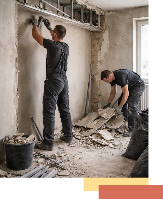 Демонтаж короба из гипсокартона в Лесосибирске быстро и аккуратно