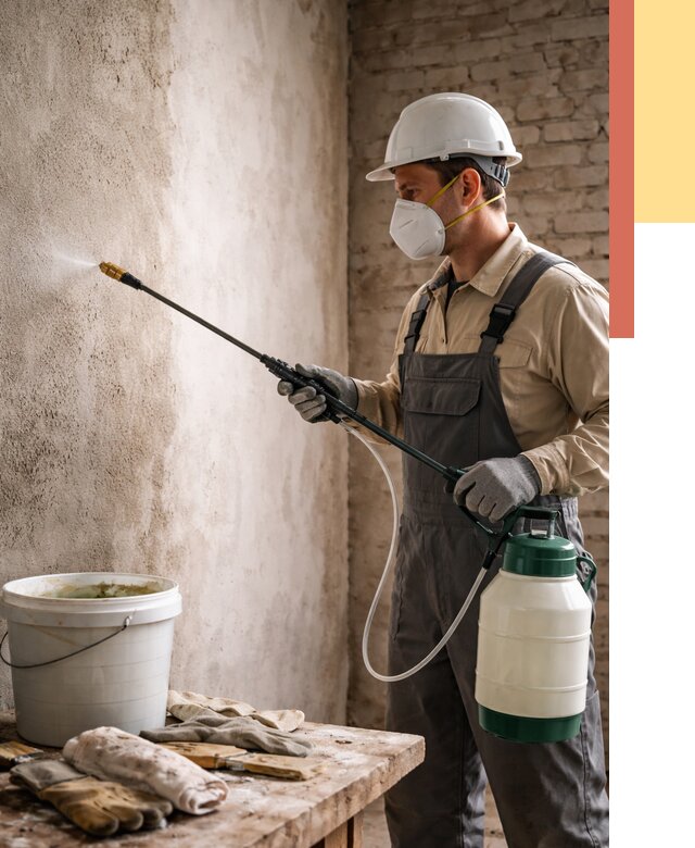 Антисептическая обработка стен в Лесосибирске от 1250 руб. — быстро и недорого | ОТДЕЛОЧНИК-Лсс