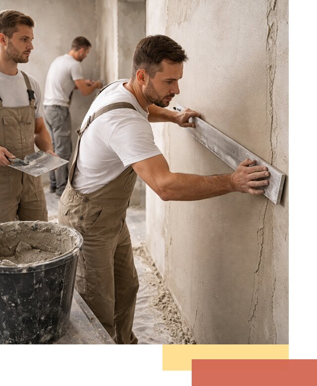 Штукатурка стен без маяков в Лесосибирске быстро и качественно