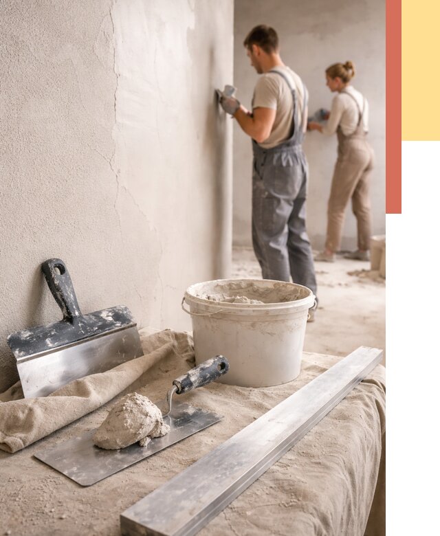 Штукатурка стен гипсовая в Лесосибирске от 4687 руб/м2 — быстро и недорого | ОТДЕЛОЧНИК-Лсс