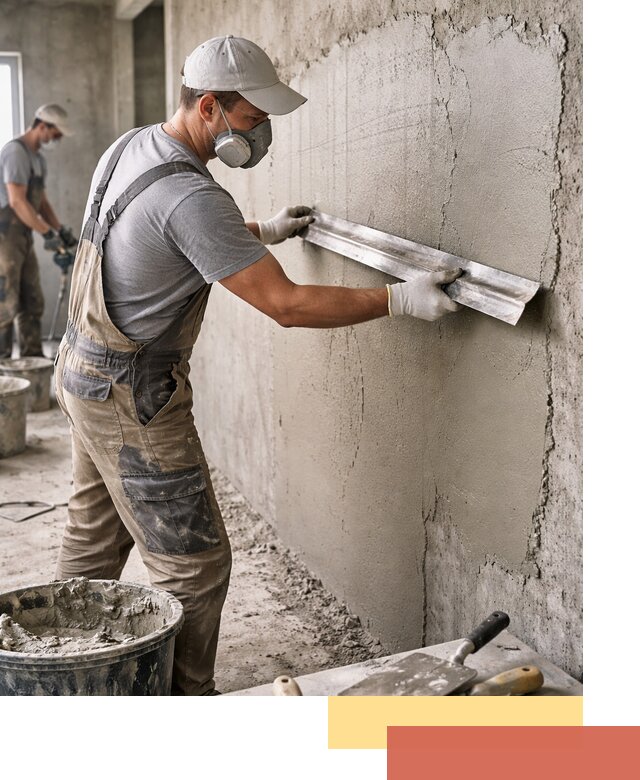 Штукатурка бетонных стен в Лесосибирске качественно и долговечно