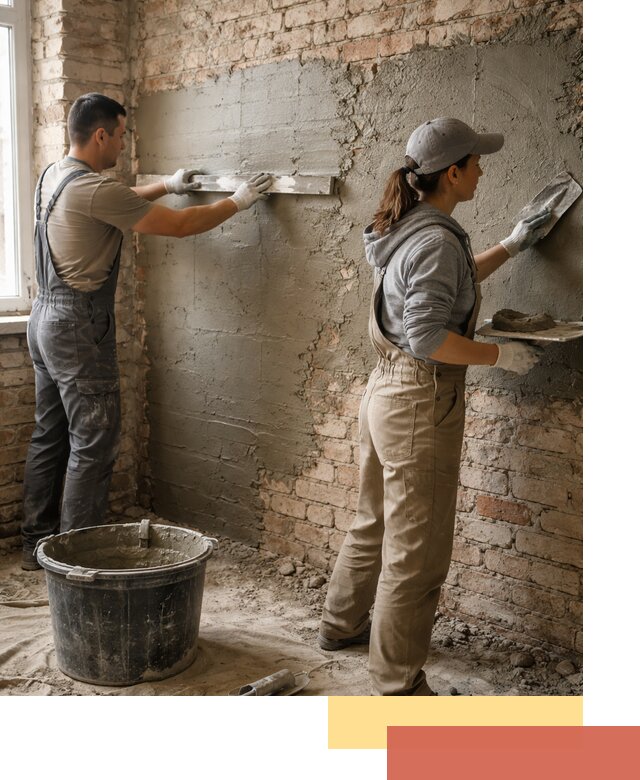 Штукатурка кирпичных стен в Лесосибирске — качественно и надежно