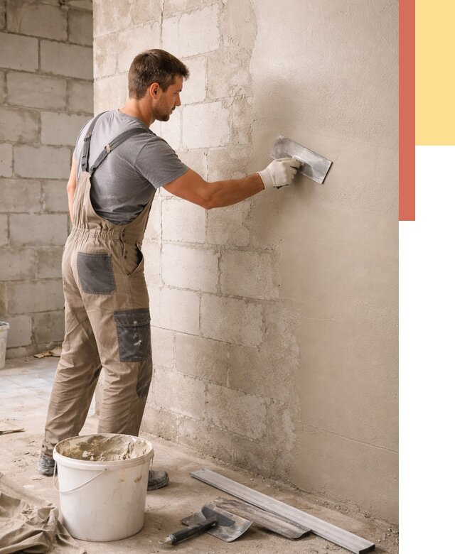 Штукатурка стен из газобетона в Лесосибирске от 2187 руб./м2 — быстро и недорого | ОТДЕЛОЧНИК-Лсс