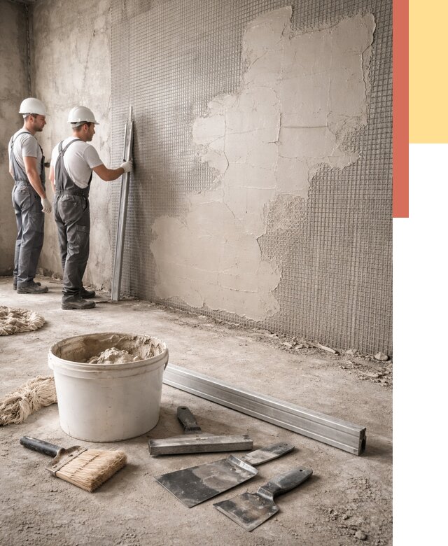 Штукатурка стен по сетке в Лесосибирске от 5728 руб./м2 — быстро и недорого | ОТДЕЛОЧНИК-Лсс