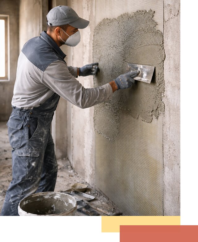 Штукатурка стен по сетке в Лесосибирске под ключ качественно и быстро