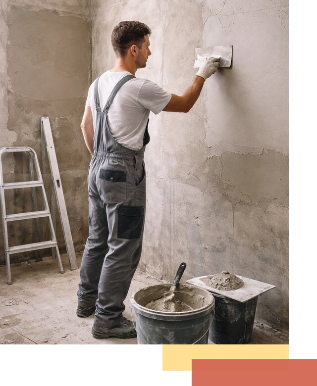 Штукатурка стен в ванной под ключ в Лесосибирске