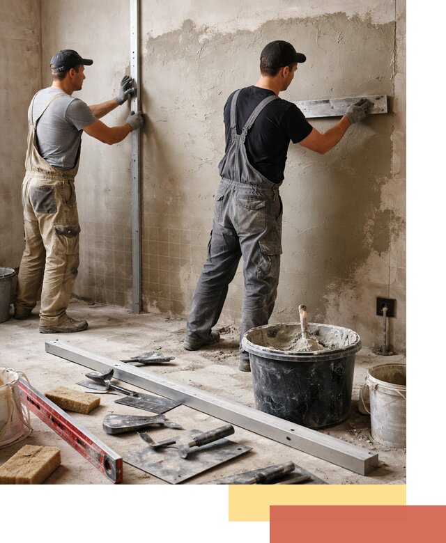 Профессиональная штукатурка стен под плитку в Лесосибирске