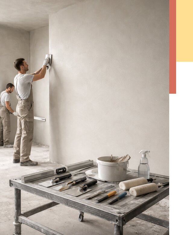 Штукатурка стен под покраску в Лесосибирске от 4687 руб./м² — качественно и недорого | ОТДЕЛОЧНИК-Лсс