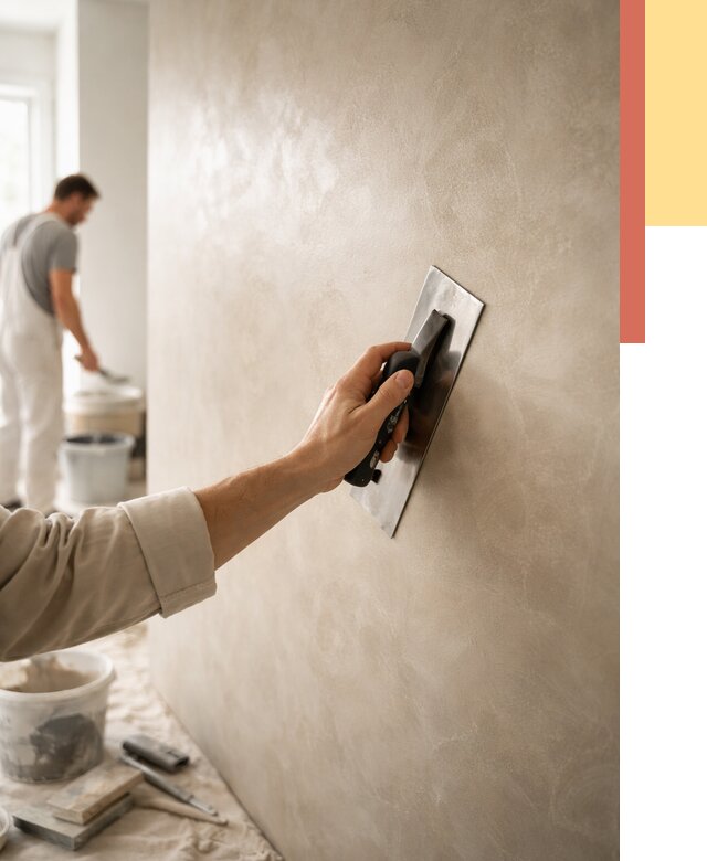 Венецианская штукатурка в Лесосибирске от 3645 руб/м² — нанесение стен под ключ | ОТДЕЛОЧНИК-Лсс