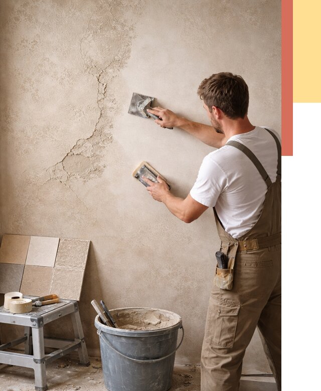 Ремонт декоративной штукатурки в Лесосибирске от 4687 руб. под ключ | ОТДЕЛОЧНИК-Лсс