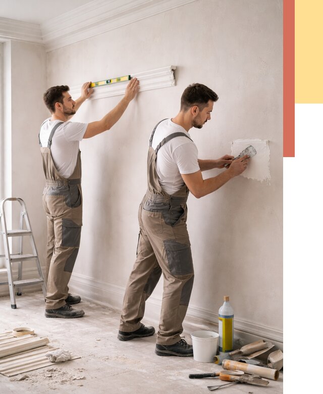 Монтаж лепнины на стены в Лесосибирске от 4687 руб. — недорого, быстро | ОТДЕЛОЧНИК-Лсс