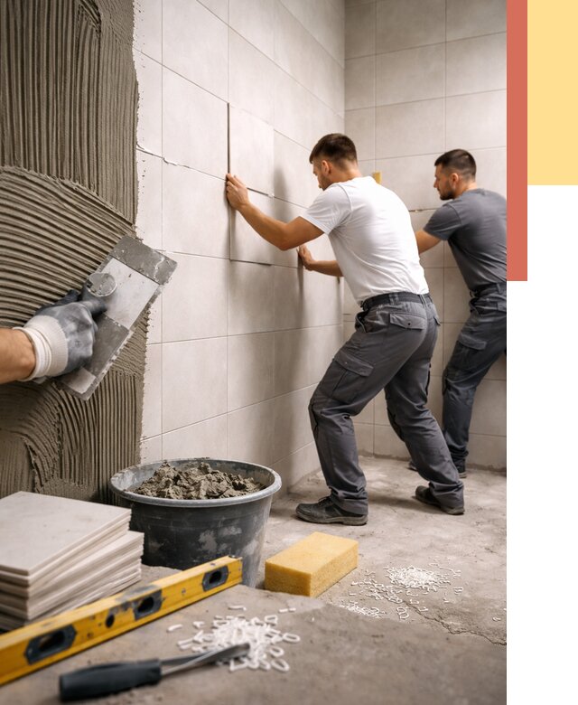 Укладка плитки на стены в Лесосибирске от 885 руб. — качественно и недорого | ОТДЕЛОЧНИК-Лсс