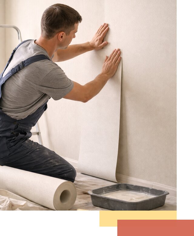 Поклейка флизелиновых обоев в Лесосибирске качественно и быстро