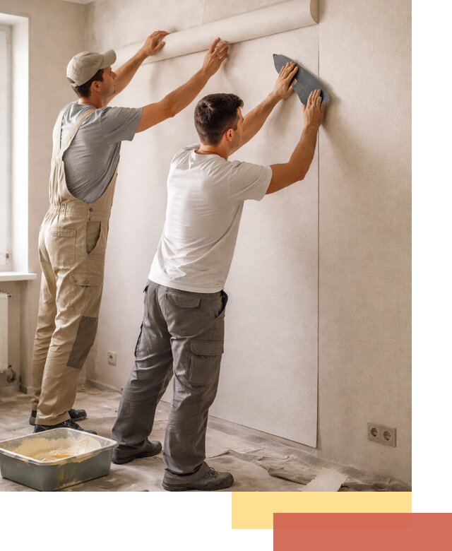 Поклейка виниловых обоев в Лесосибирске профессионально и качественно