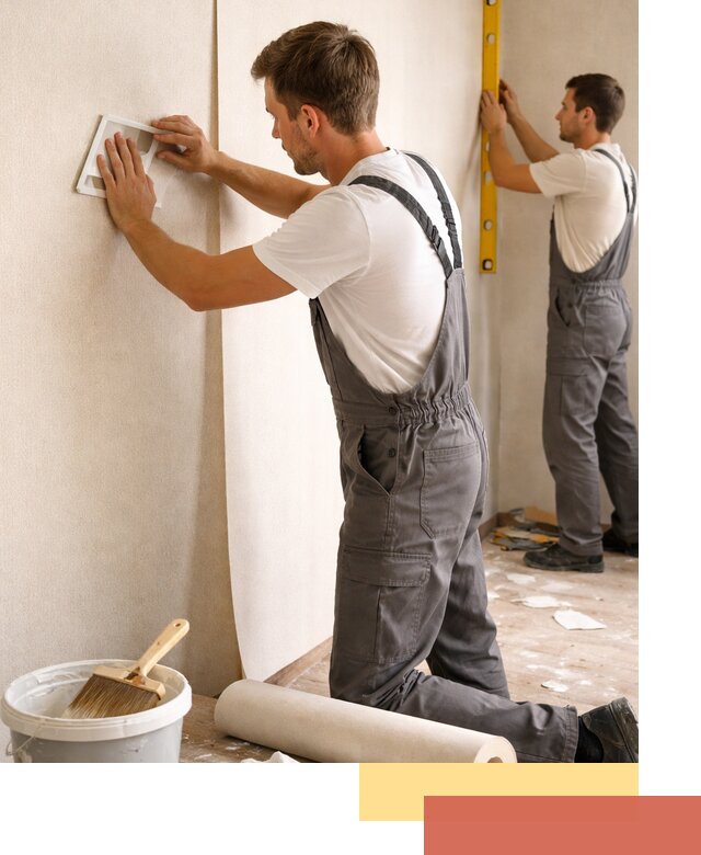 Поклейка бумажных обоев в Лесосибирске качественно и недорого