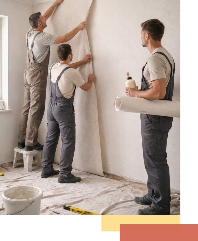 Оклейка стен обоями в Лесосибирске — качественно и профессионально