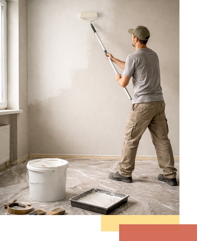 Покраска стен латексной краской в Лесосибирске качественно и быстро