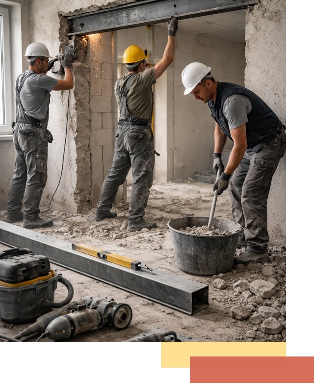 Создание проемов в стенах и несущих конструкциях в Лесосибирске