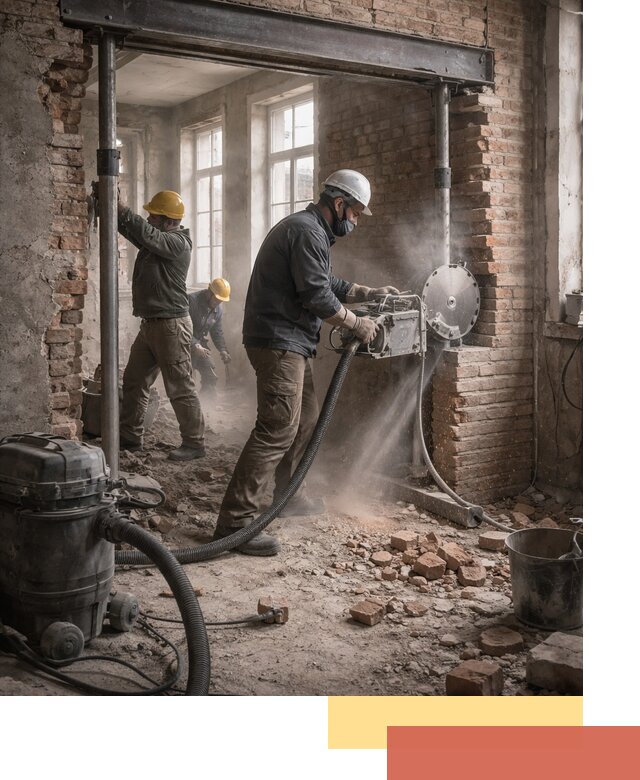 Прорезка проема в стене под дверной или оконный проем в Лесосибирске