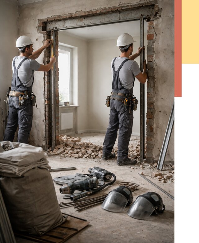 Расширение дверного проема в Лесосибирске от 13019 руб. под ключ | ОТДЕЛОЧНИК-Лсс