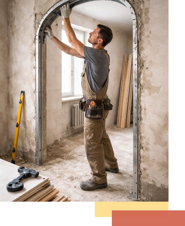 Устройство арочного проема в Лесосибирске под ключ