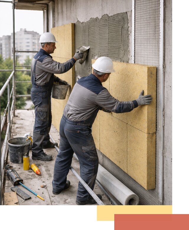 Утепление стен зданий и домов в Лесосибирске качественно и надежно