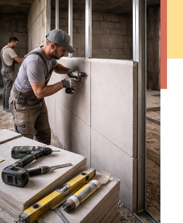 Кладка влагостойких перегородок ПГП в Лесосибирске от 1250 руб. под ключ | ОТДЕЛОЧНИК-Лсс