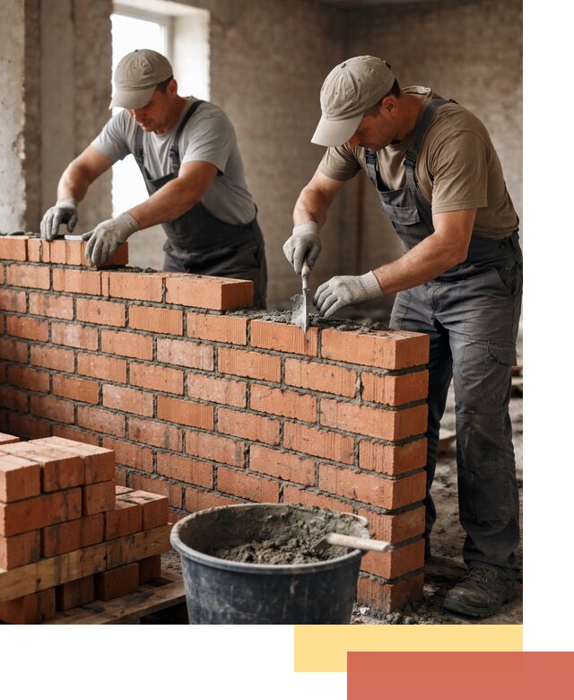 Кладка кирпичных перегородок под ключ в Лесосибирске