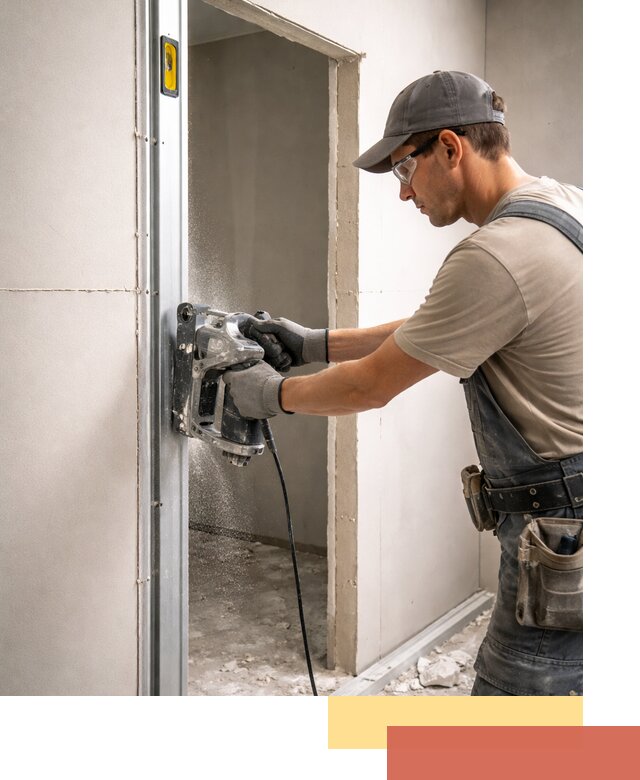 Устройство дверного проема в перегородке в Лесосибирске