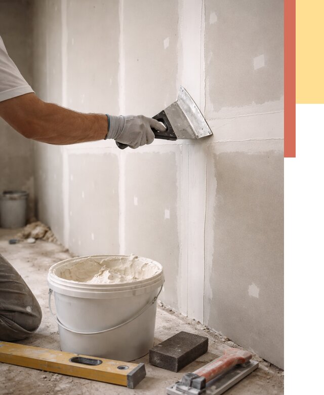 Шпаклевка перегородок из гипсокартона в Лесосибирске от 2604 руб. — услуги ОТДЕЛОЧНИК-Лсс