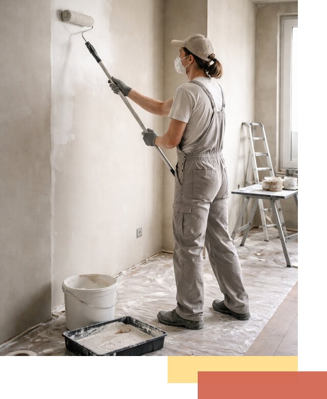 Покраска перегородок из гипсокартона в Лесосибирске качественно и недорого