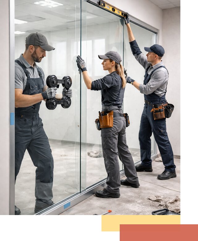 Профессиональный монтаж стеклянных перегородок в Лесосибирске