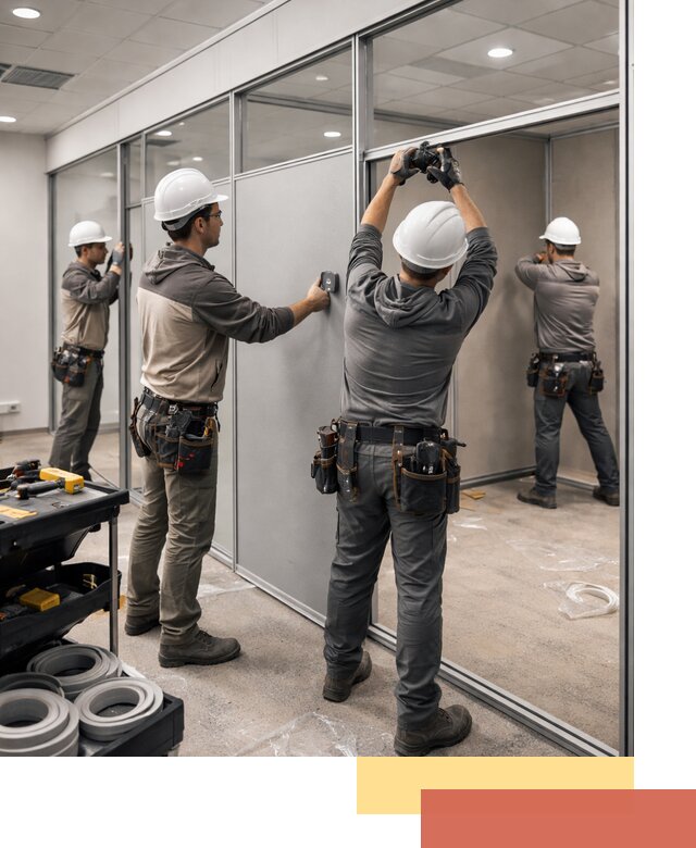 Мобильные офисные перегородки под ключ в Лесосибирске