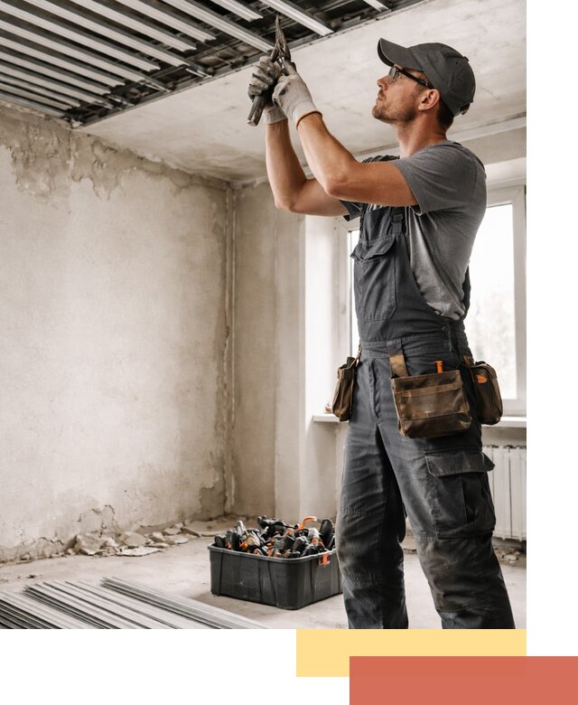 Демонтаж реечного потолка в Лесосибирске быстро и аккуратно