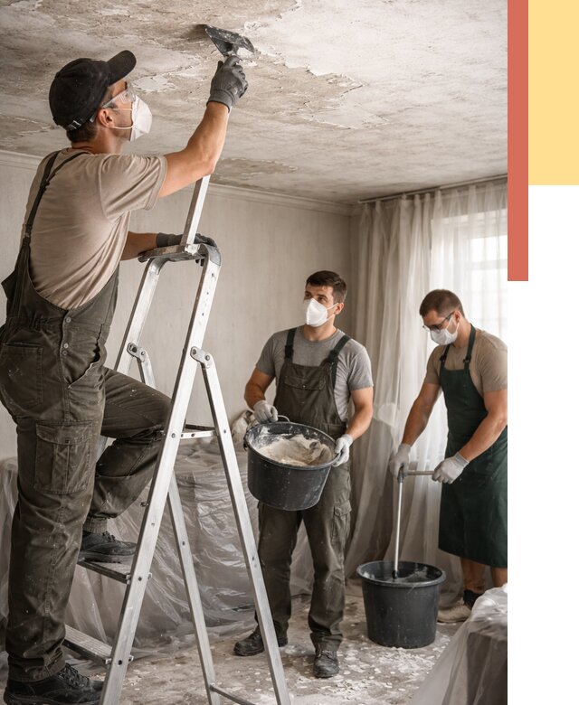 Удаление побелки с потолка в Лесосибирске от 2604 руб. быстро и недорого | ОТДЕЛОЧНИК-Лсс