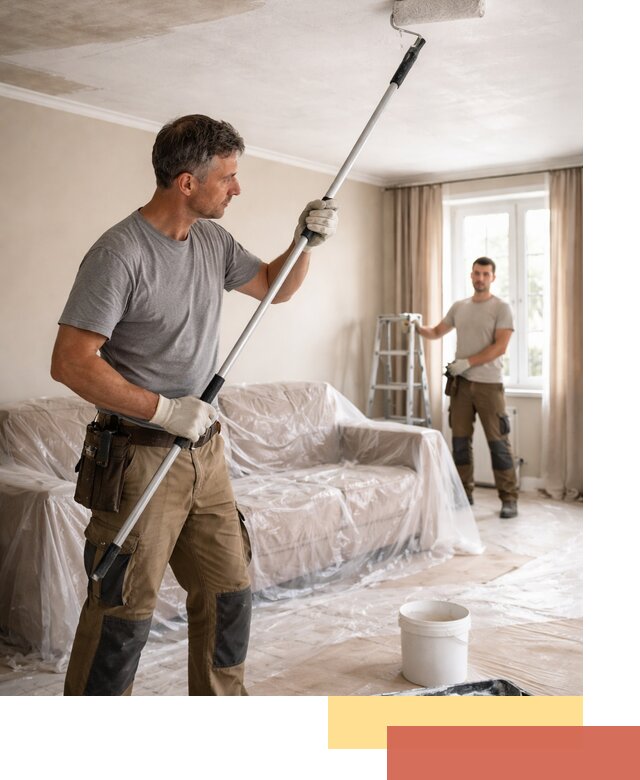 Грунтовка потолка в Лесосибирске — подготовка под покраску и отделку