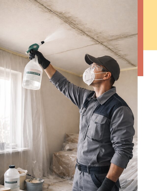 Антисептическая обработка потолка в Лесосибирске от 2604 руб. | ОТДЕЛОЧНИК-Лсс