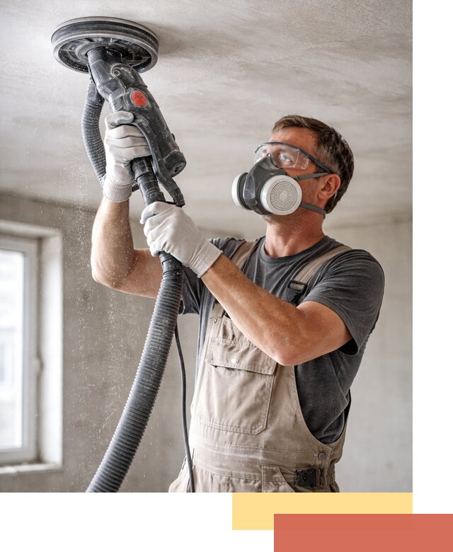 Шлифовка потолка в Лесосибирске — качественная подготовка под отделку