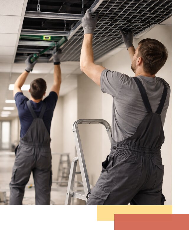 Монтаж потолка Грильято в Лесосибирске: установка под ключ качественно