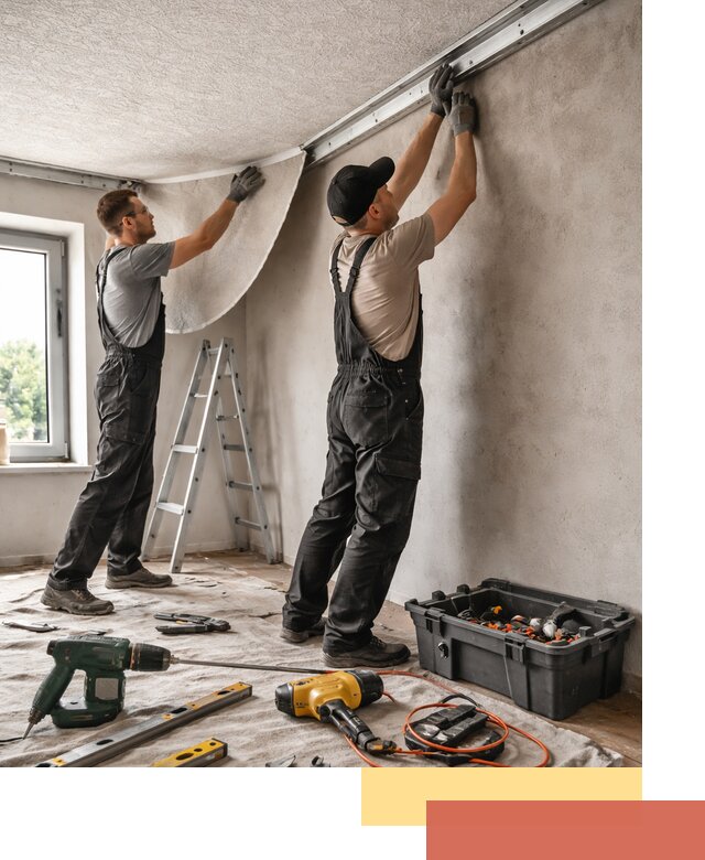 Монтаж фактурного натяжного потолка в Лесосибирске качественно и быстро