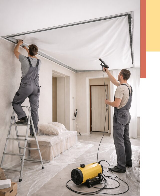 Монтаж натяжного потолка в прихожей в Лесосибирске от 2760 руб. под ключ | ОТДЕЛОЧНИК-Лсс