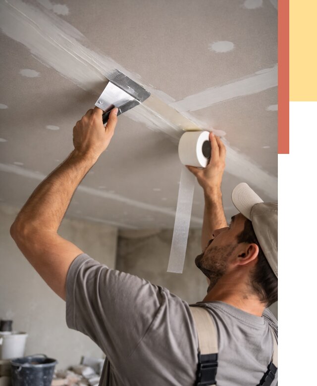 Обработка швов потолка ГКЛ в Лесосибирске от 7811 руб. под ключ | ОТДЕЛОЧНИК-Лсс