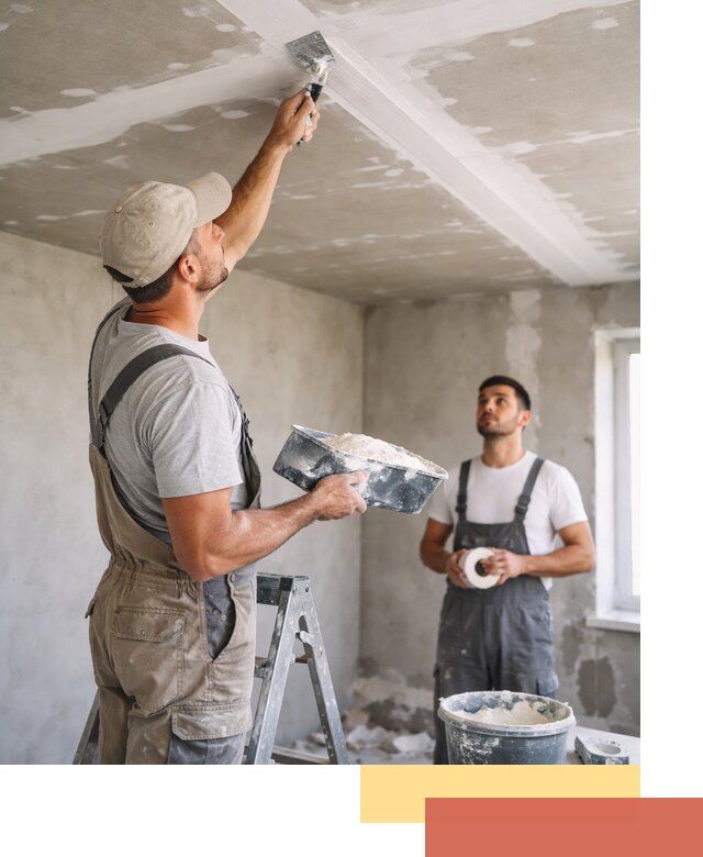 Обработка швов потолка ГКЛ в Лесосибирске: качественная заделка и шпатлевка