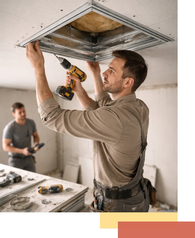 Монтаж люка в потолок из ГКЛ в Лесосибирске