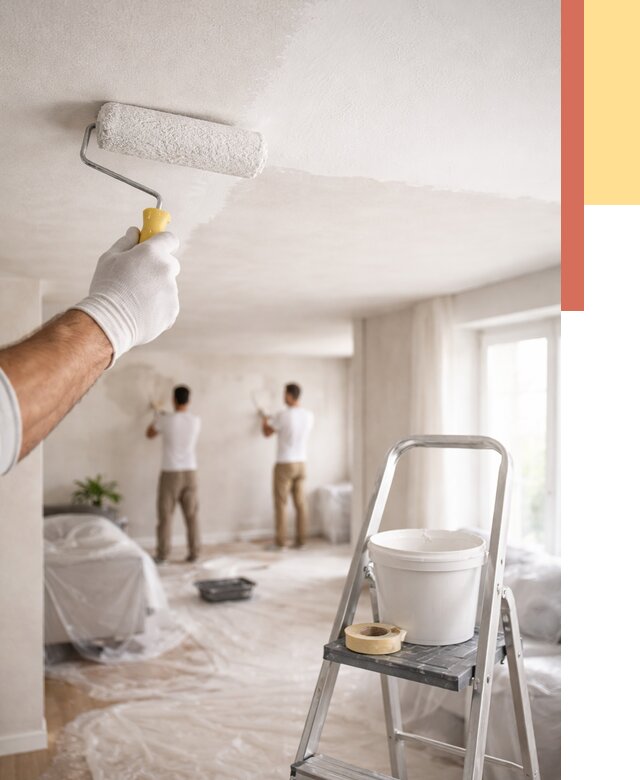 Покраска потолка акриловой краской в Лесосибирске от 2604 руб. | ОТДЕЛОЧНИК-Лсс