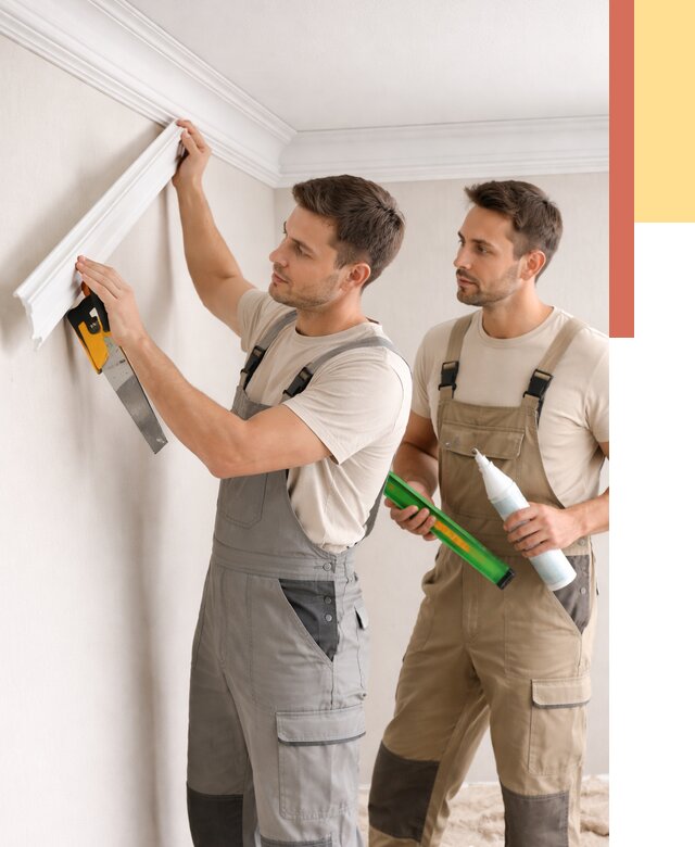 Монтаж потолочного плинтуса в Лесосибирске от 2395 руб. — быстро и недорого | ОТДЕЛОЧНИК-Лсс