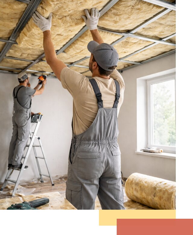 Утепление потолка под ключ в Лесосибирске качественно и быстро