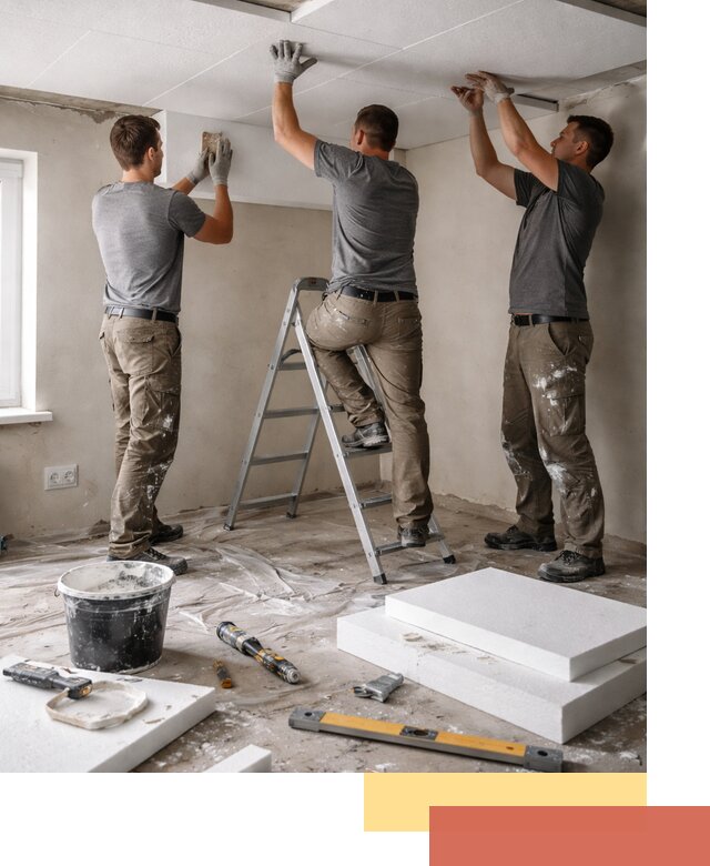 Утепление потолка пенопластом в Лесосибирске быстро и качественно