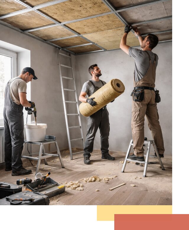 Шумоизоляция потолка в Лесосибирске: профессиональный монтаж и отделка